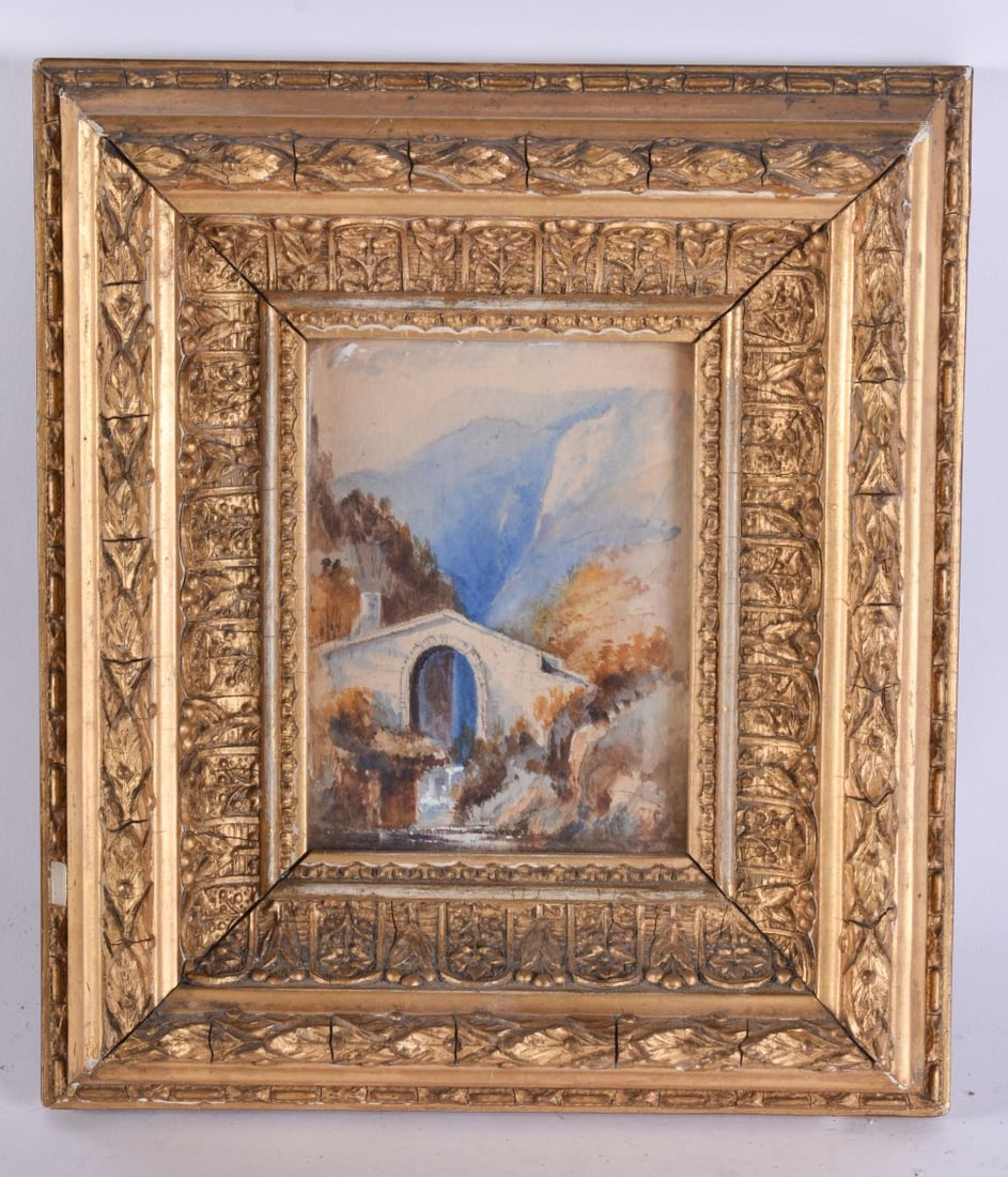 European School (19th Century) Watercolour, Greek scene. 22 cm x 18 cm. (1 of 6)
