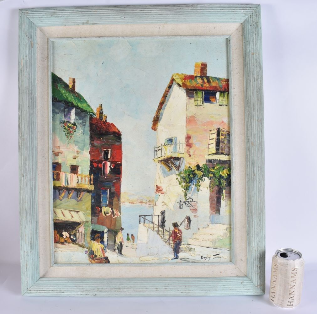 Attributed to Cecil Rochfort D'Oyly-John (20th Century) Oil on board, Coastal scene. 64 cm x 52 cm. (1 of 7)