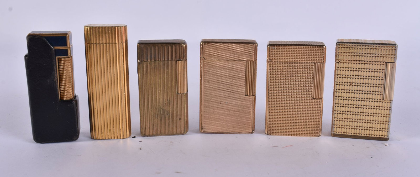 DUNHILL, CARTIER AND ST DUPONT LIGHTERS. (6) (1 of 4)