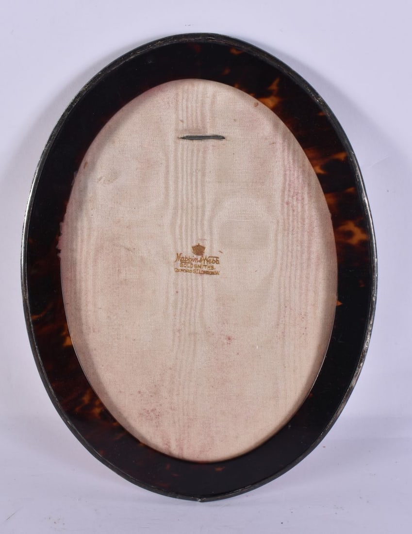 AN ANTIQUE SILVER AND TORTOISESHELL FRAME. 23 cm x 15 cm. (1 of 4)