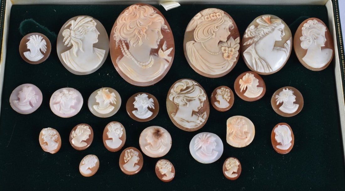 ASSORTED CAMEOS. 33 grams. (qty) (1 of 6)