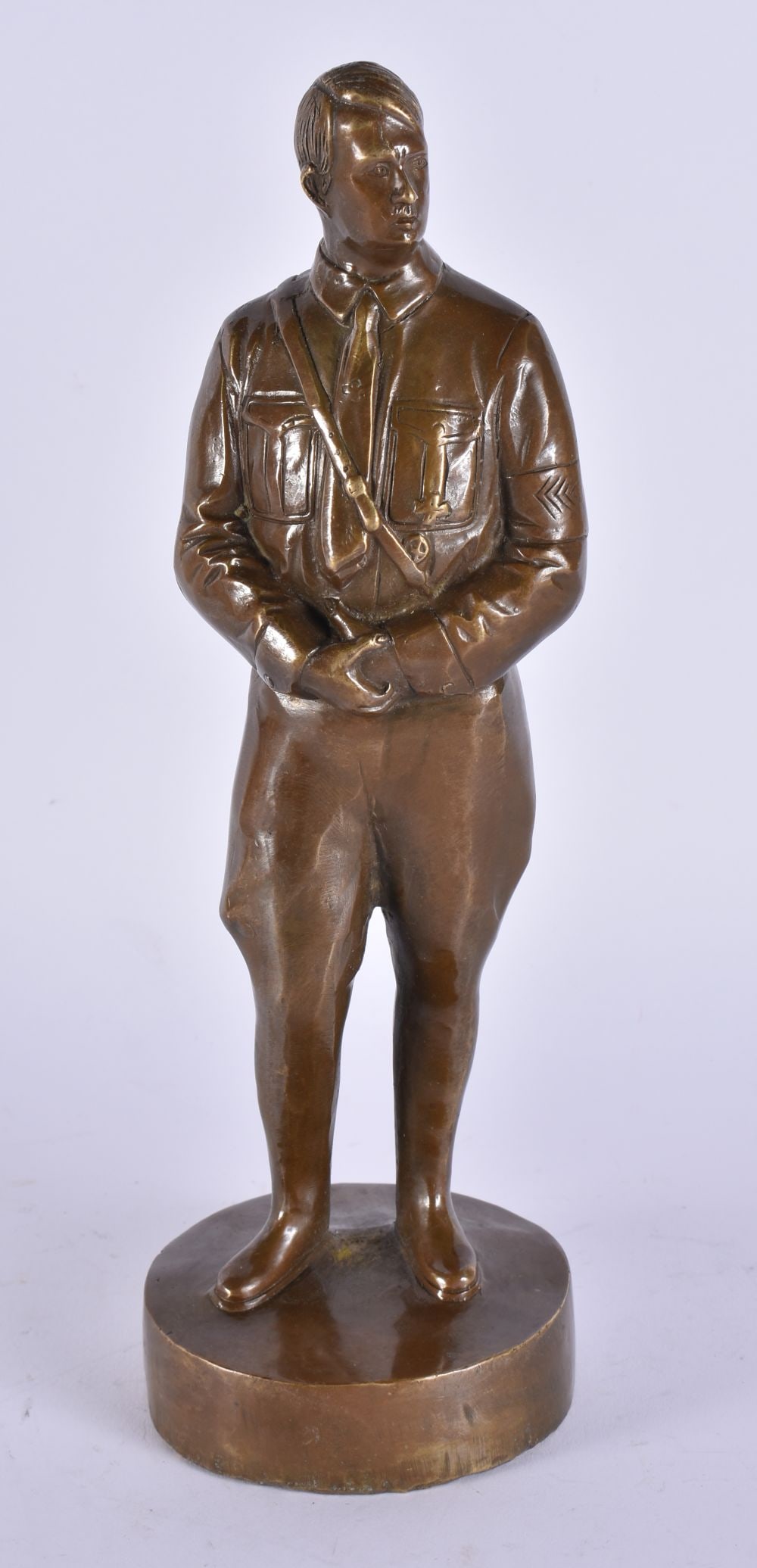 A BRONZE STUDY OF A MALE. 27 cm high.: A BRONZE STUDY OF A MALE. 27 cm high.