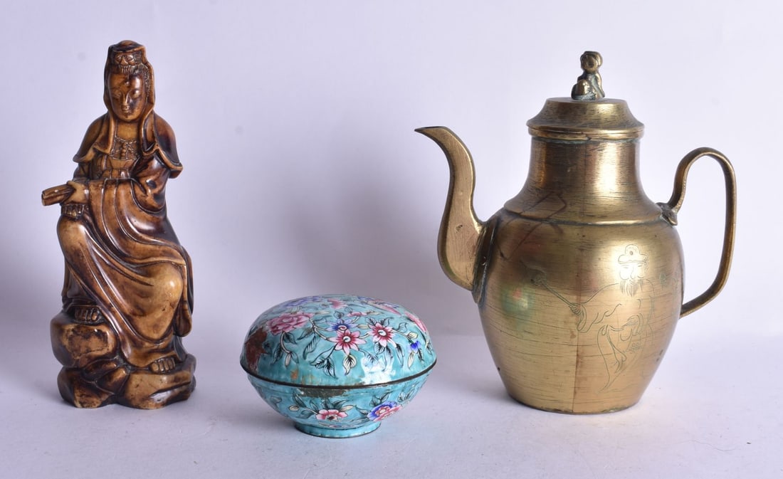 CHINESE CANTON ENAMEL etc. (3) (1 of 5)