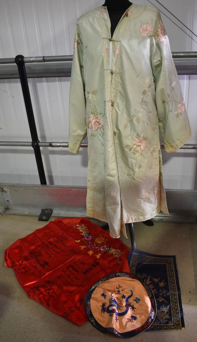 ASSORTED ORIENTAL SILKS. (qty) (1 of 13)