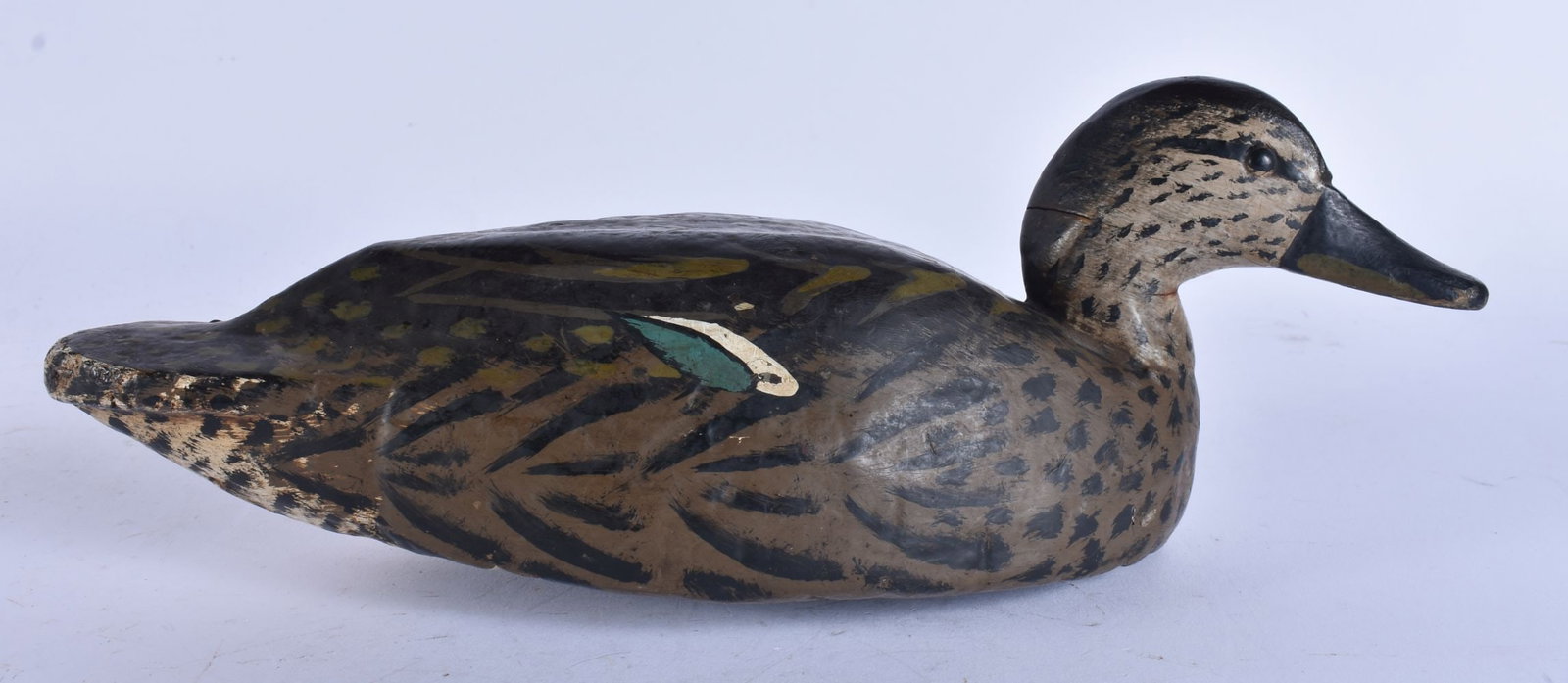 A FOLK ART DECOY DUCK. 28 cm wide. (1 of 5)