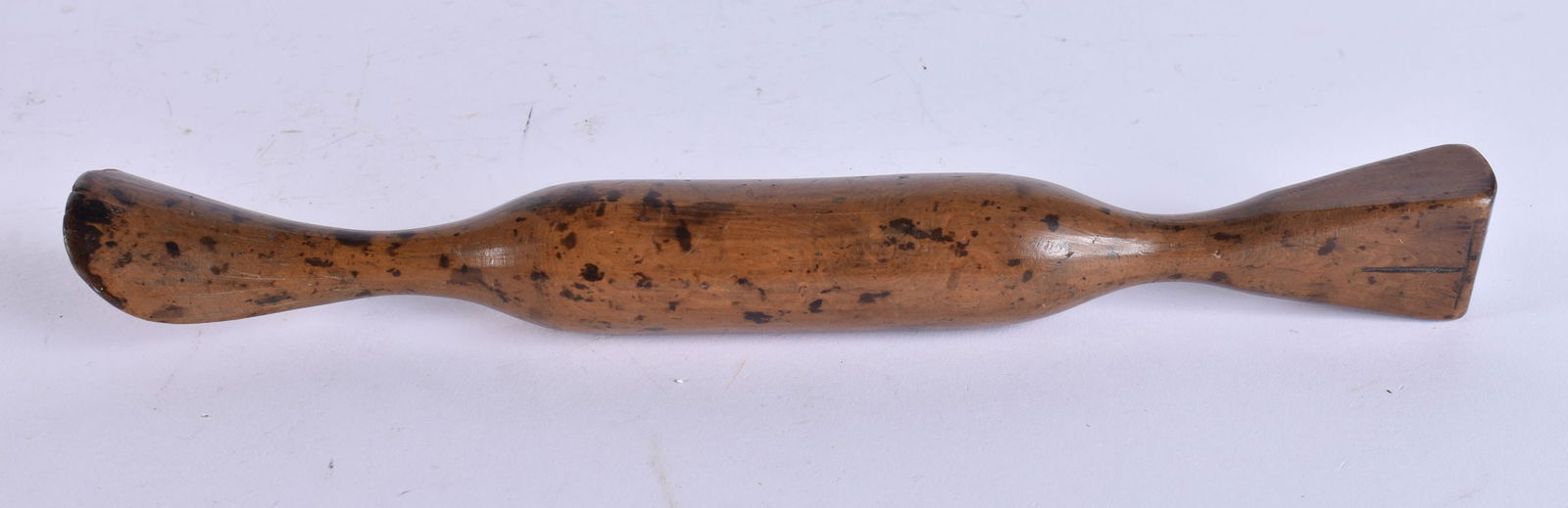 AN ANTIQUE TREEN CALLIGRAPHERS TOOL. 30 cm long.: AN ANTIQUE TREEN CALLIGRAPHERS TOOL. 30 cm long.