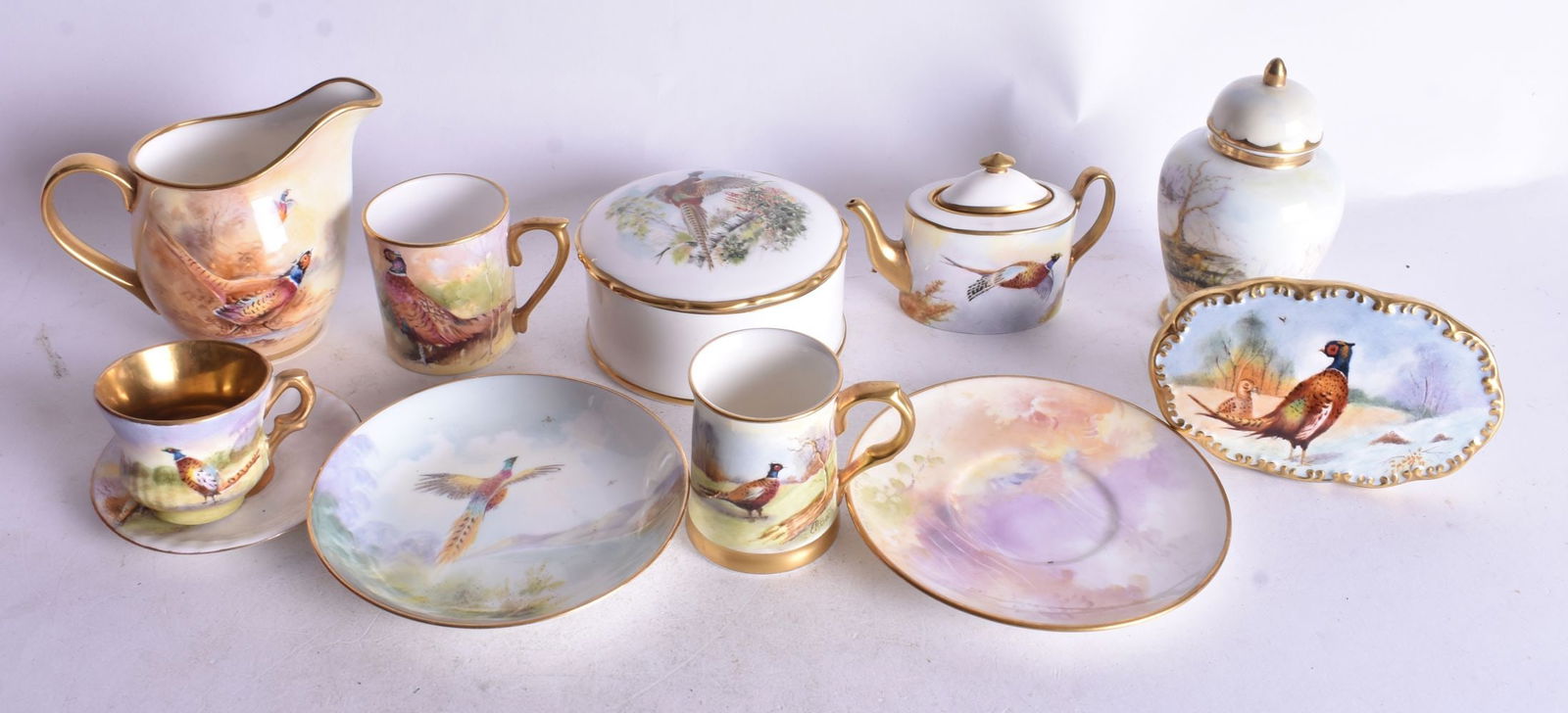 20th century English miniature porcelain by James Skerrett and others, 9 x 12cm (1 of 2)