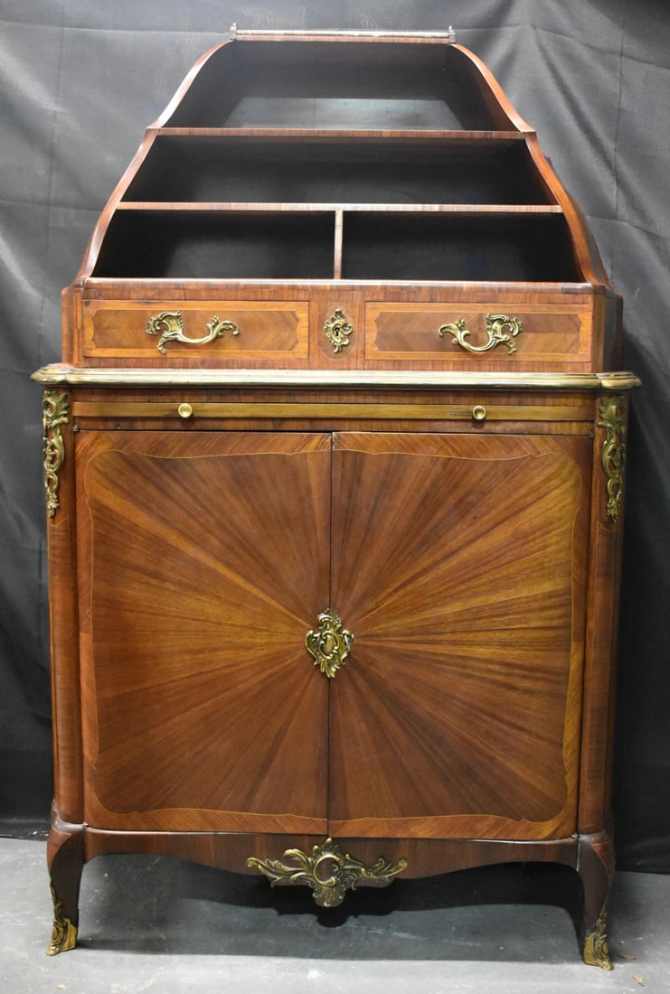 A FINE 19TH CENTURY FRENCH KINGWOOD AND ORMOLU CABINET by Maison Krieger, with beautiful sunburst ve (1 of 14)