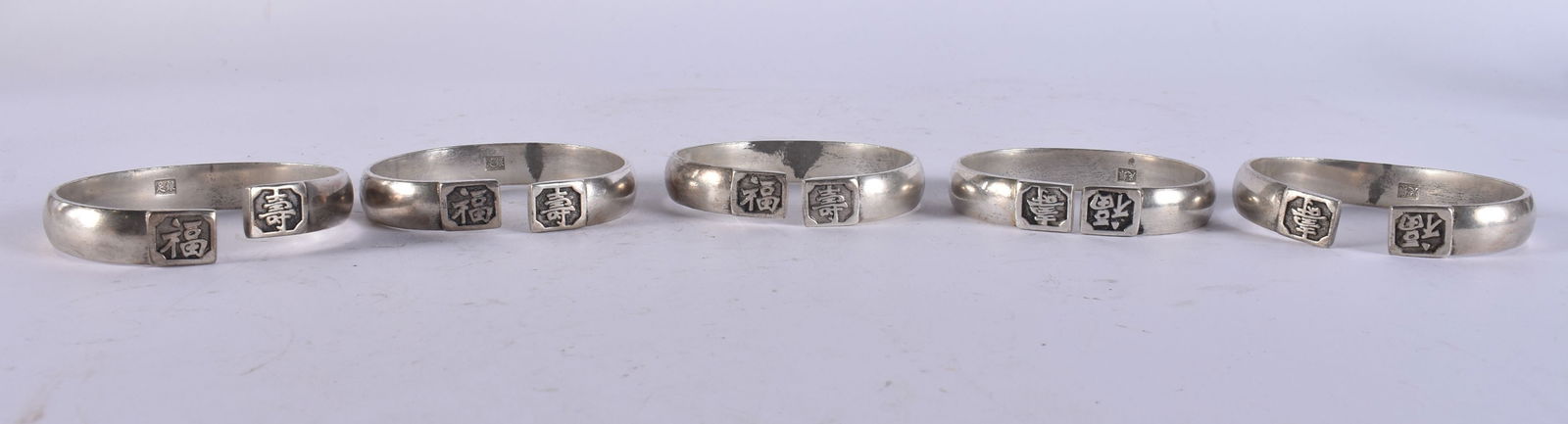 CHINESE BANGLES. 266 grams. 6.75 cm wide. (qty) (1 of 3)