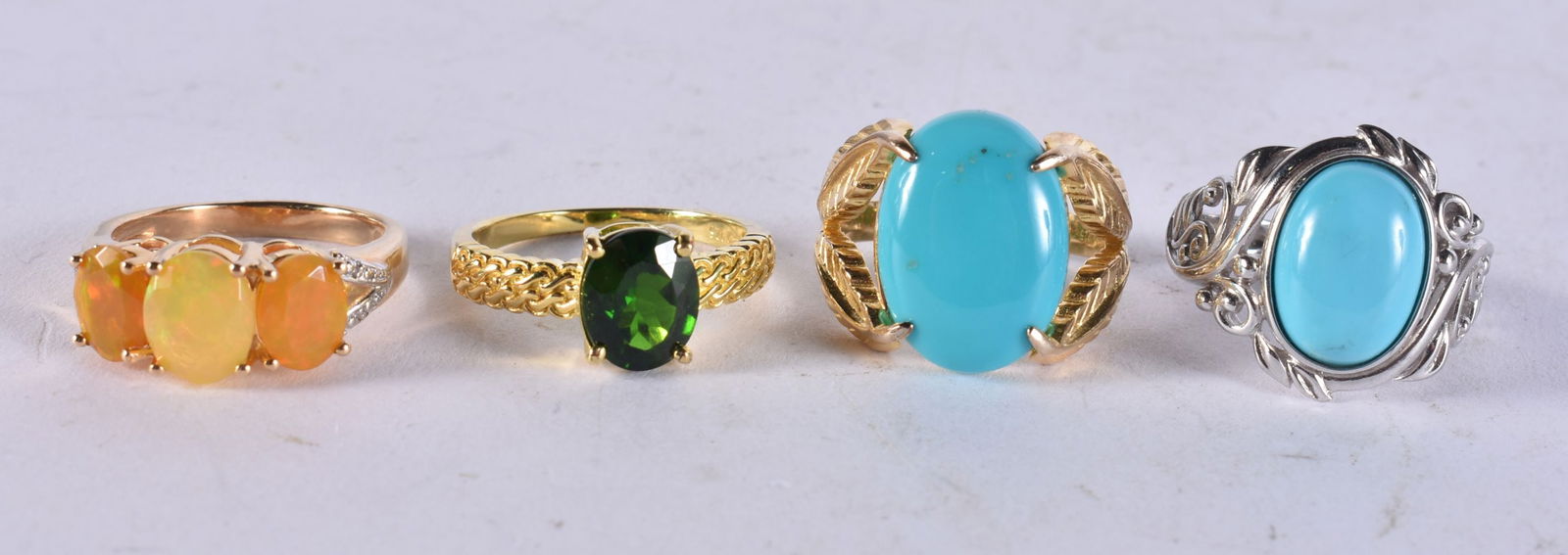 SILVER RINGS. 21.7 grams. (4) (1 of 3)