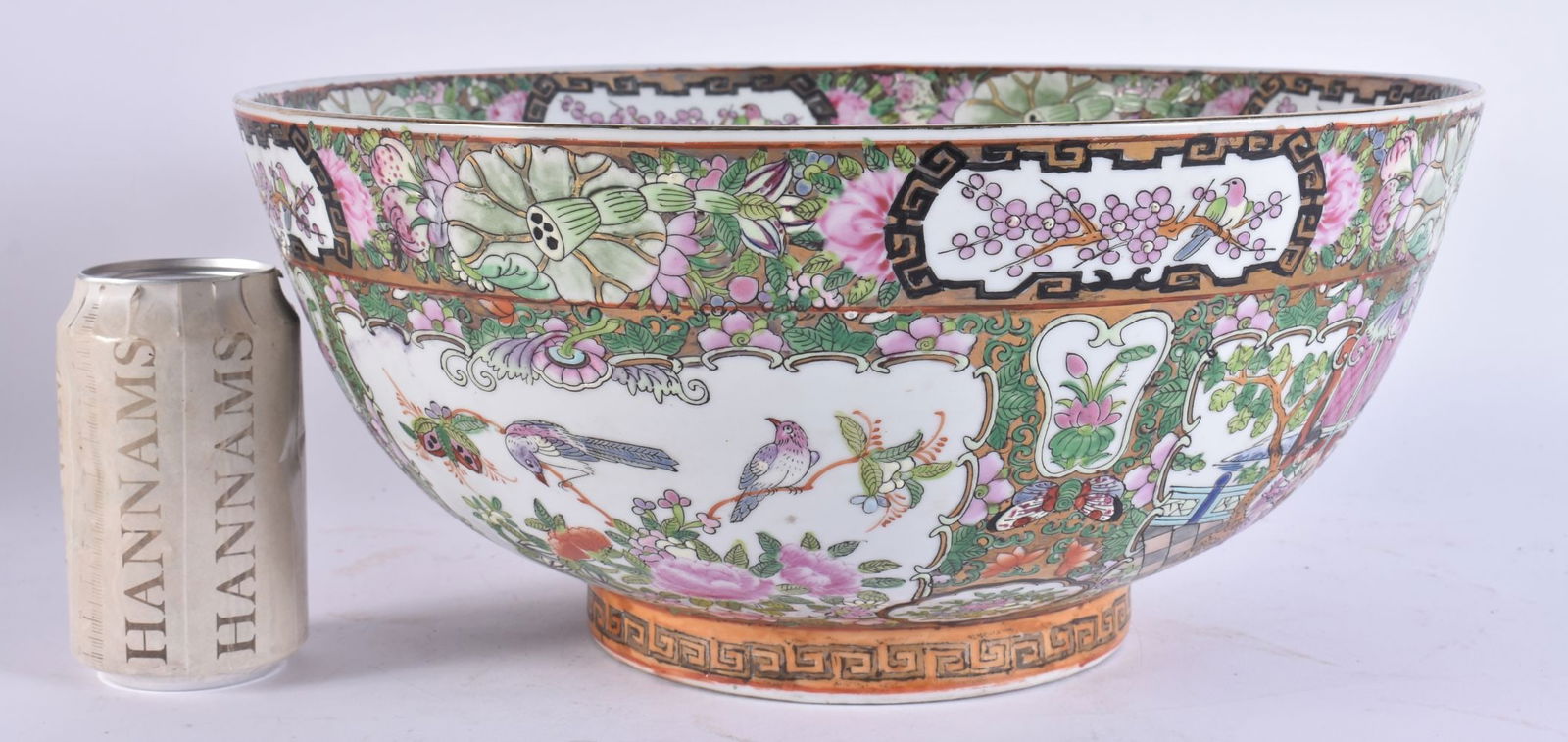 A LARGE CHINESE FAMILLE ROSE PORCELAIN BOWL. 34 cm wide. (1 of 5)