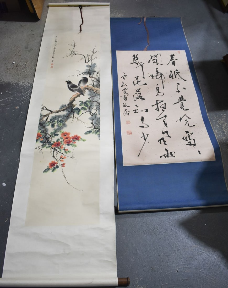 TWO ORIENTAL SCROLLS. (2) (1 of 5)