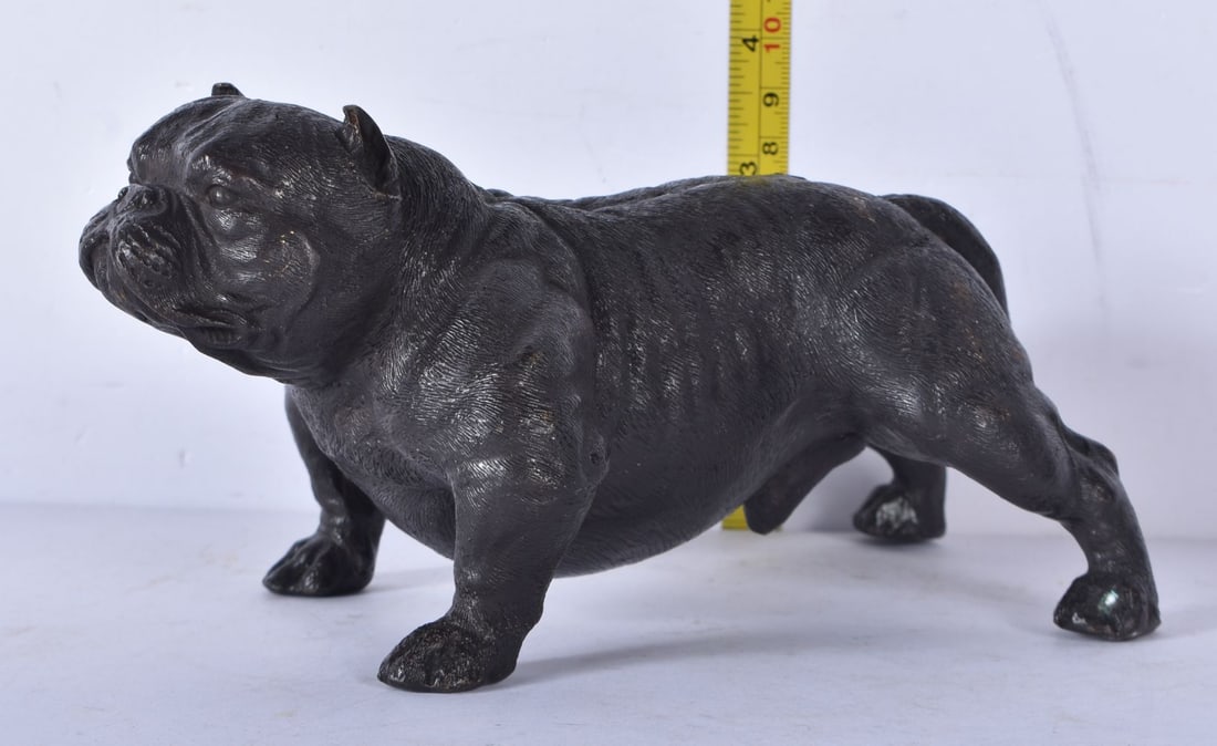 A bronze bulldog 10 x 19 cm (1 of 5)