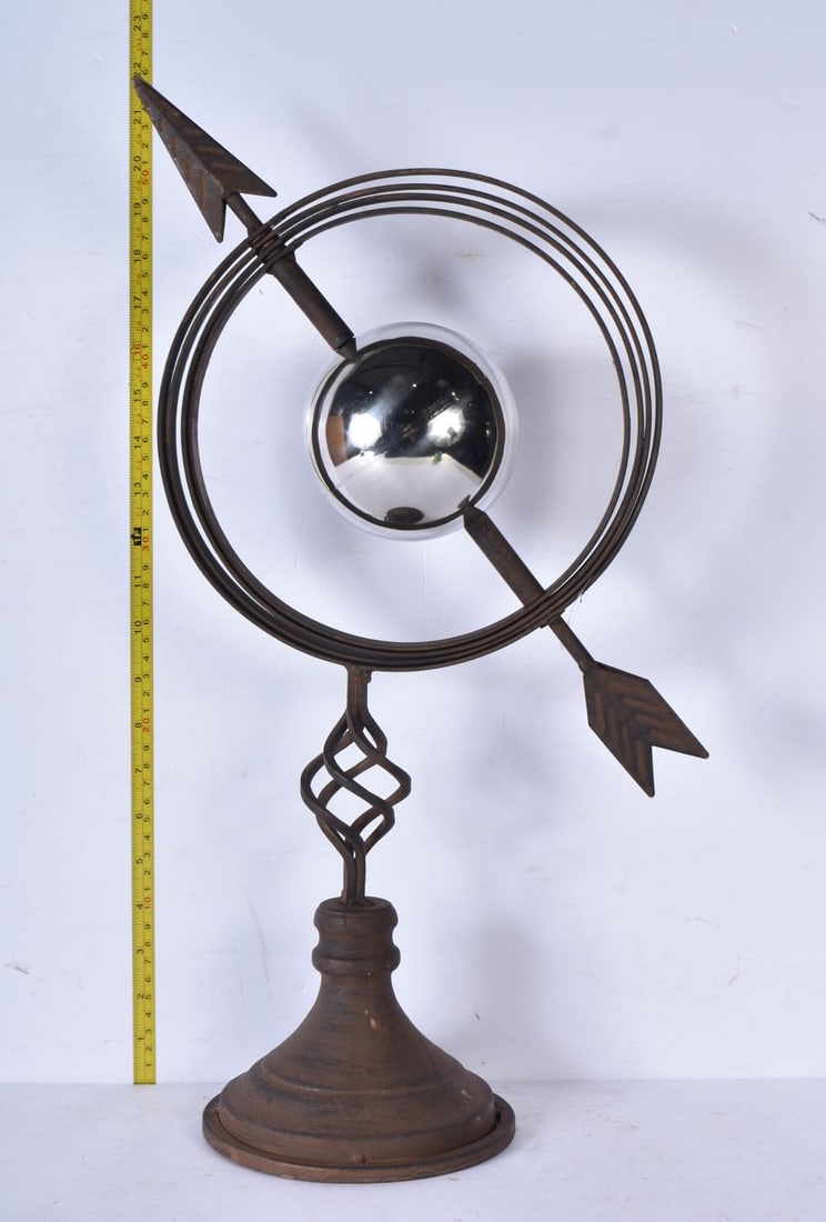 A cast iron decorative Armillary sphere 53cm (1 of 4)