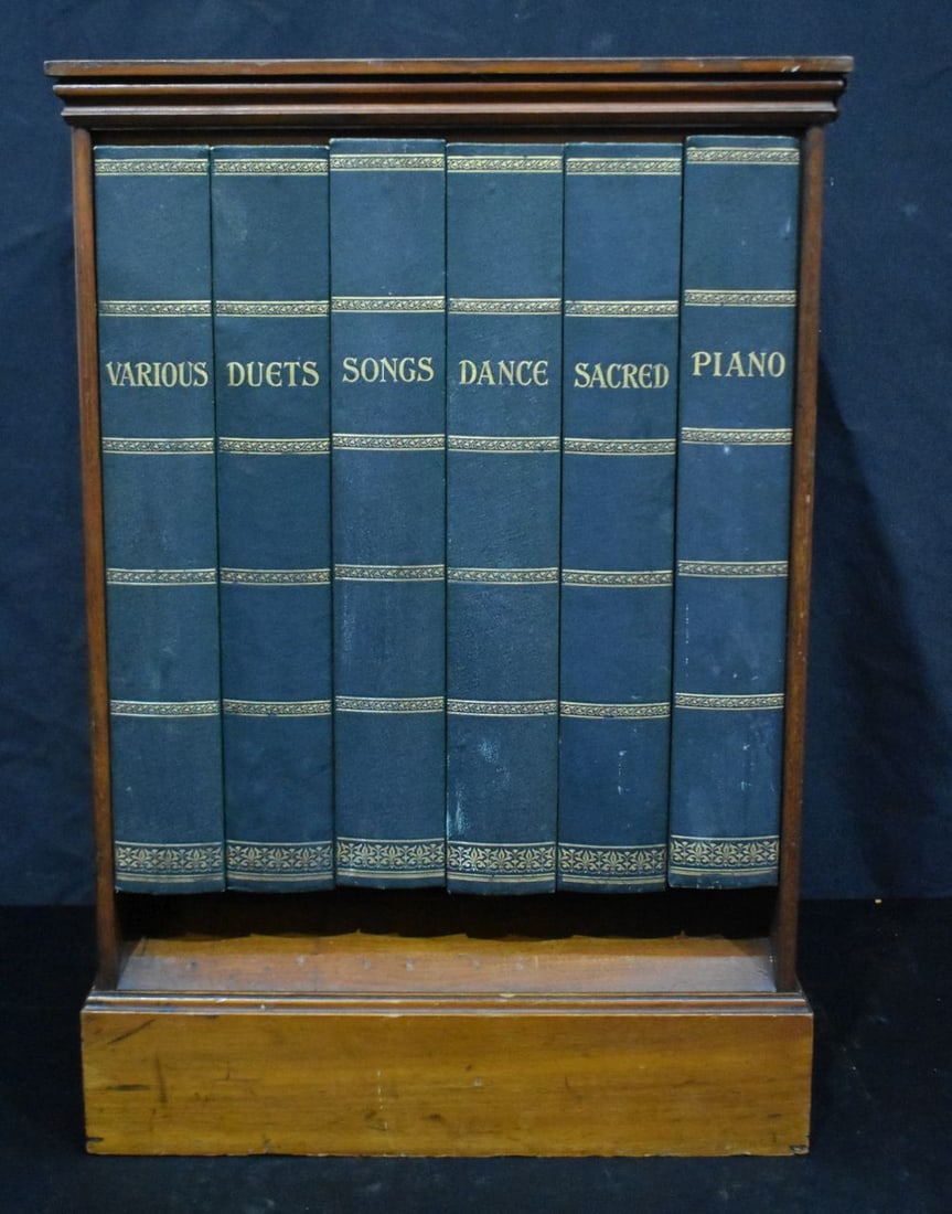 An Edwardian table top Sheet Music Storage Cabinet 63 x 43 x 33cm (1 of 5)