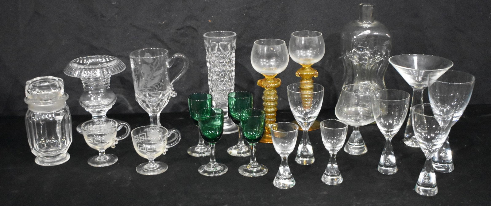 A collection of Artland Prescott glasses together with other glassware 20cm (Qty) (1 of 3)
