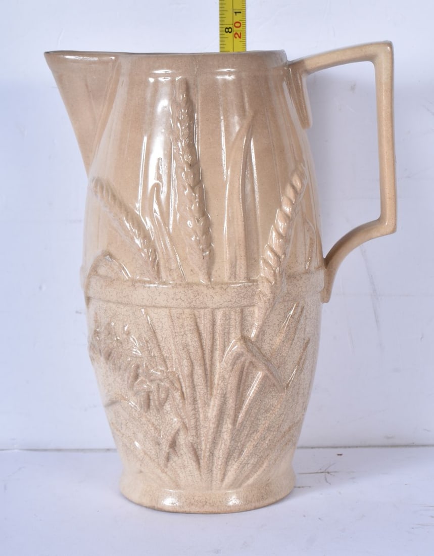 An antique Copeland harvest relief pitcher 20cm (1 of 5)