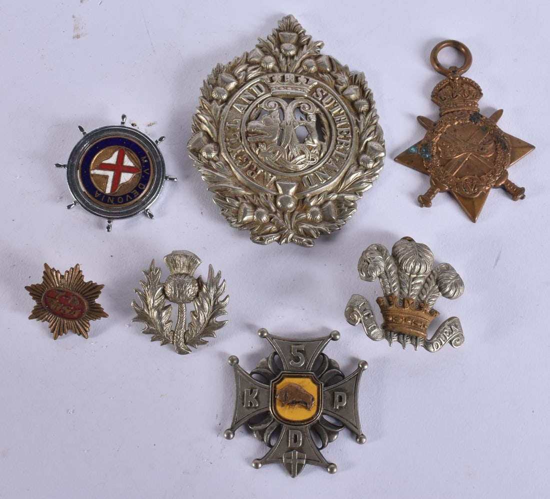 ASSORTED MILITARY BADGES etc. (qty) (1 of 6)