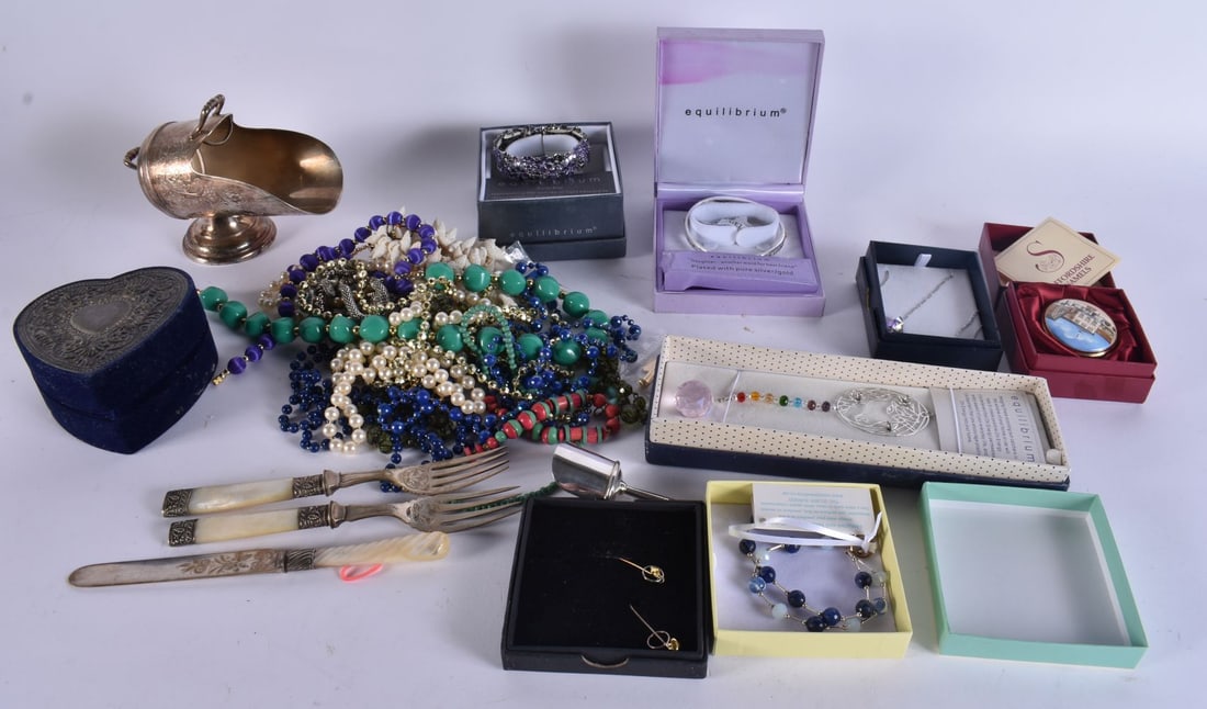 ASSORTED JEWELLERY AND SILVER PLATE etc. (qty) (1 of 6)
