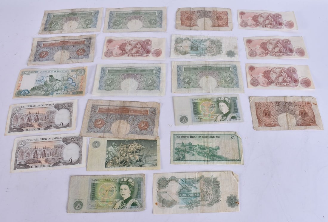 ASSORTED CURRENCY BANK NOTES. (qty) - 5