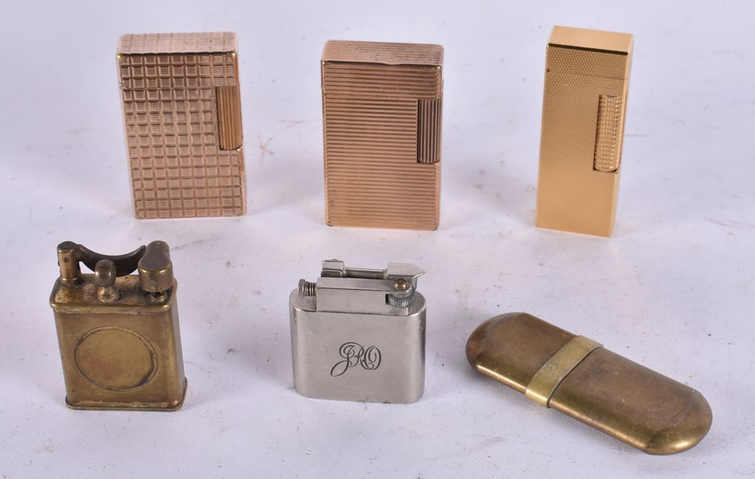 ST DUPONT, DUNHILL AND OTHER LIGHTERS. (6) (1 of 2)