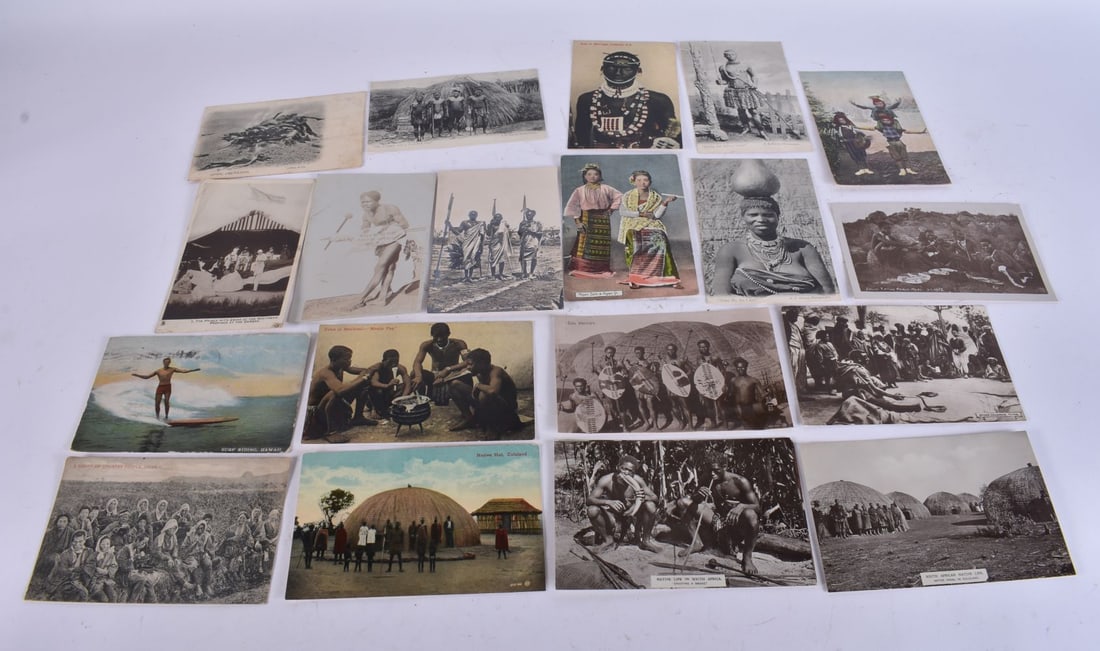 A LOVELY COLLECTION OF AFRICAN AND EASTERN TRIBAL POSTCARDS. 13.5 cm x 9 cm. (qty) (1 of 7)