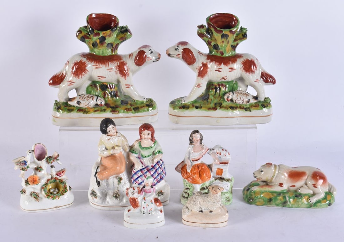 ASSORTED STAFFORDSHIRE FIGURES. (qty) (1 of 7)