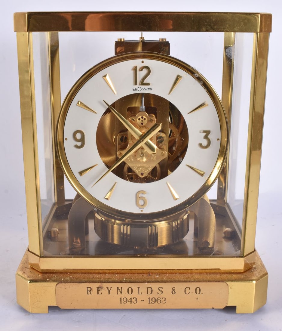 A JAEGER LE COULTRE ATMOS CLOCK No 163036. Untested. 24 cm x 16 cm. (1 of 6)