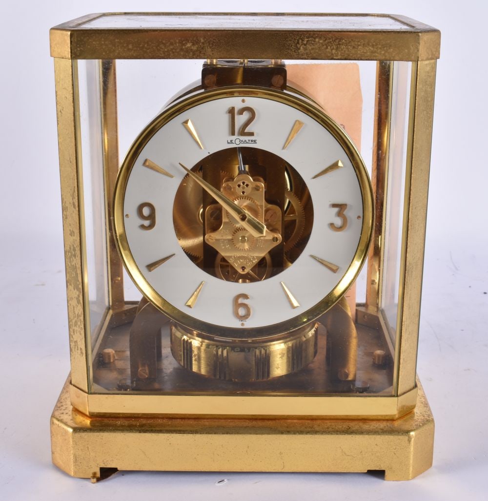 A JAEGER LE COULTRE ATMOS CLOCK No 163995. Untested. 24 cm x 17 cm. (1 of 6)