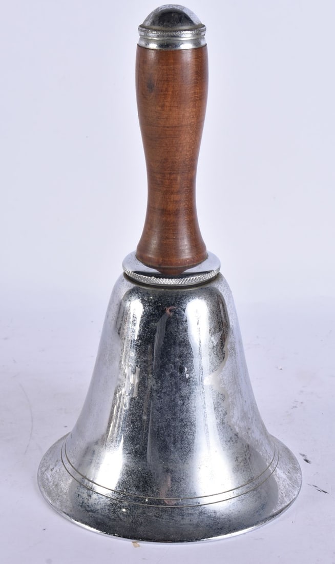 A BELL COCKTAIL SHAKER. 29 cm high.: A BELL COCKTAIL SHAKER. 29 cm high.