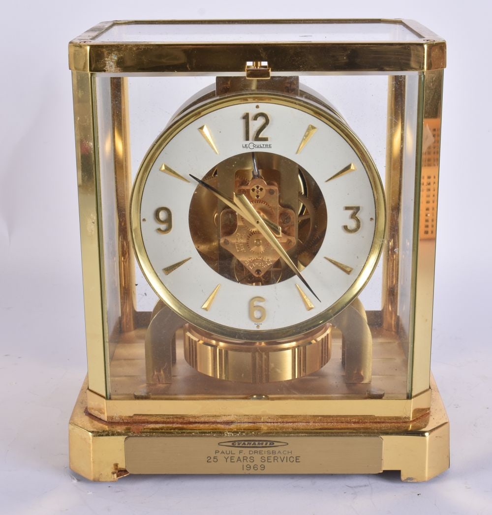 A JAEGER LE COULTRE ATMOS CLOCK No 257559. Untested. 24 cm x 16 cm. (1 of 7)
