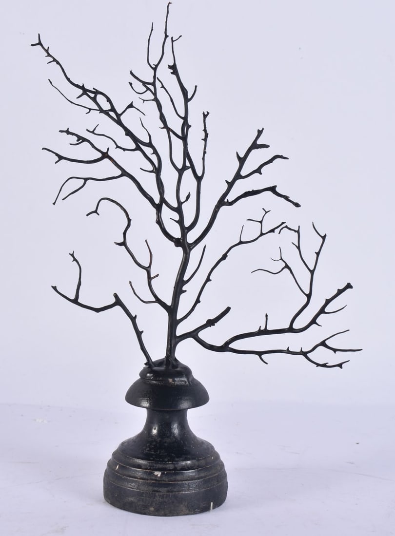 A BLACK CORAL SPECIMEN. 21 cm high.: A BLACK CORAL SPECIMEN. 21 cm high.