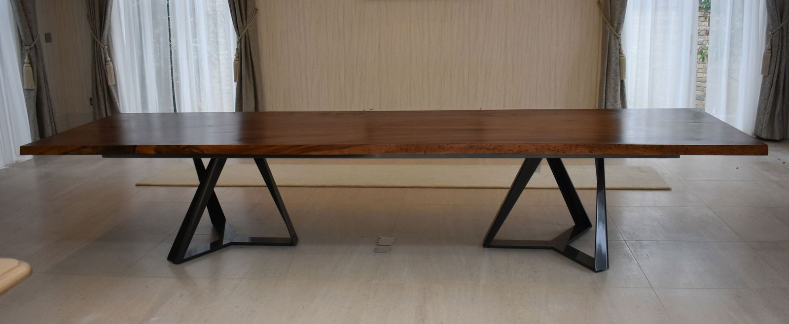 A GINORMOUS MILLENNIUM XXL BONTEMPI CASA DINING ROOM TABLE. 405 cm x 118 cm x 78 cm. (1 of 8)