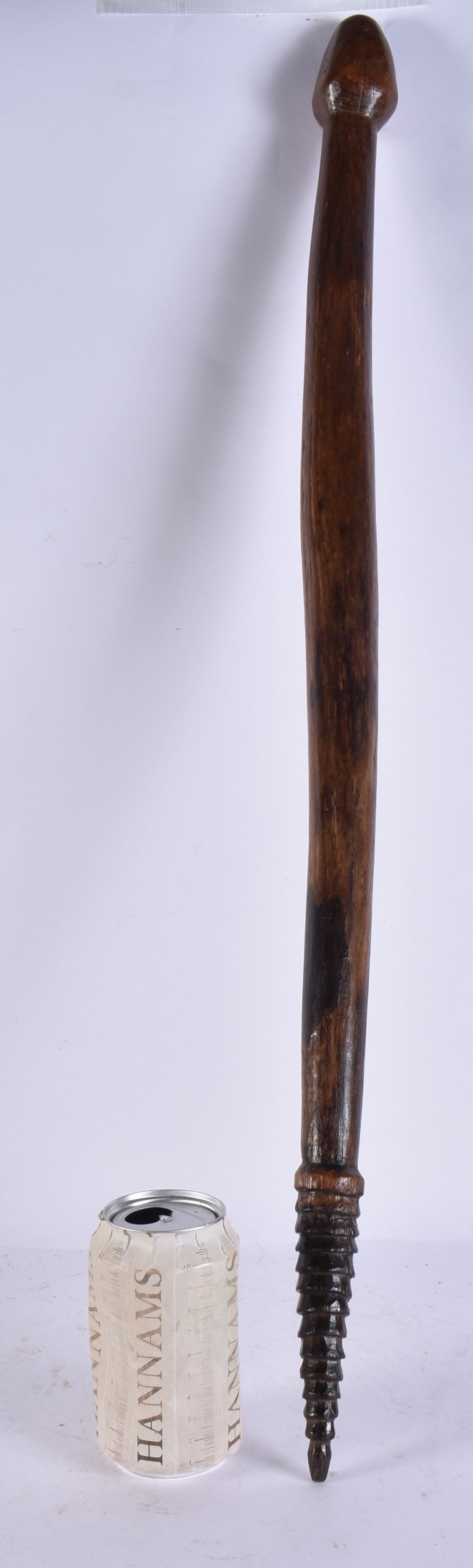 AN ABORIGINAL NULLA NULLA TRIBAL WOOD FIGHTING CLUB. 79 cm long.: AN ABORIGINAL NULLA NULLA TRIBAL WOOD FIGHTING CLUB. 79 cm long.