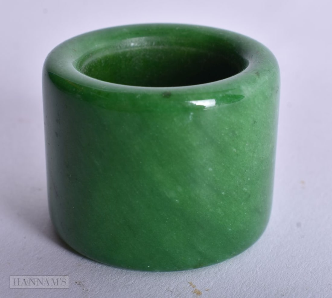 A Hardstone Archers Ring. Internal diameter 2.5 cm, weight 42.7g (1 of 3)
