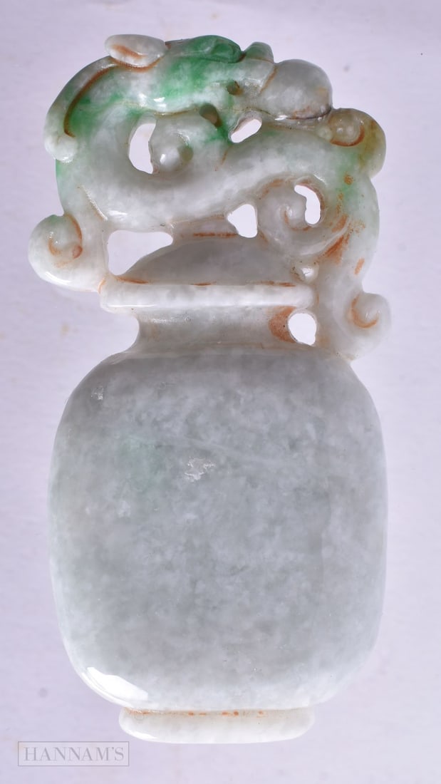 A Carved Hardstone Urn. 7.4cm x 3.9cm x 1.4cm, weight 73.2g: A Carved Hardstone Urn. 7.4cm x 3.9cm x 1.4cm, weight 73.2g