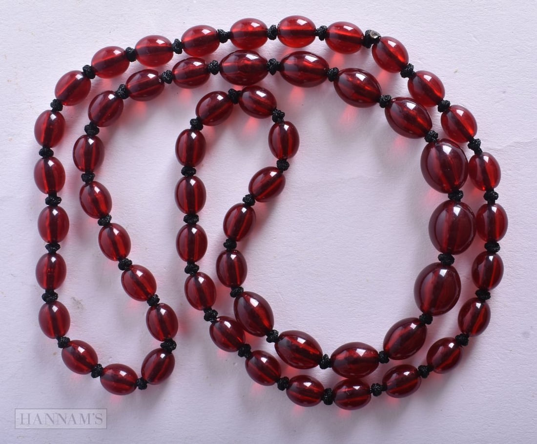 A Bead Necklace. Bead Size 7mm, Length 70cm, weight 22g (1 of 2)