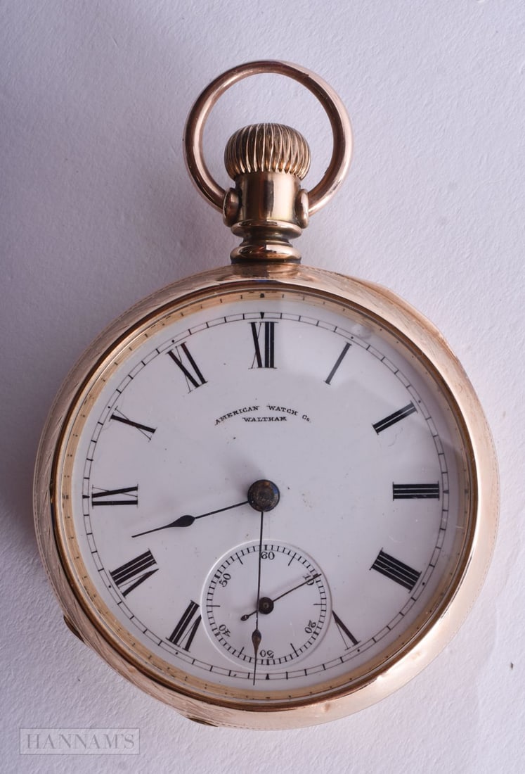 A Gold Filled Open Face Pocket Watch. Overwound, 5.4cm diameter (1 of 5)