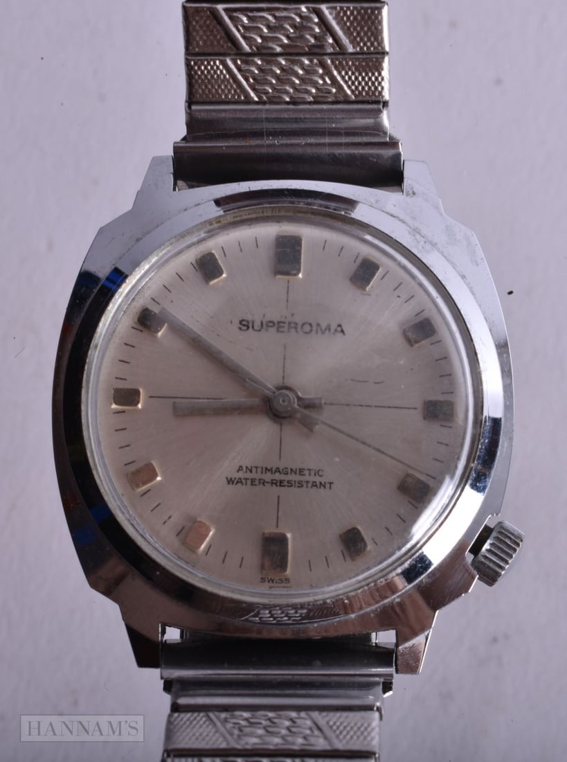 A Supernova Automatic Watch. Working, 3.6cm incl crown: A Supernova Automatic Watch. Working, 3.6cm incl crown