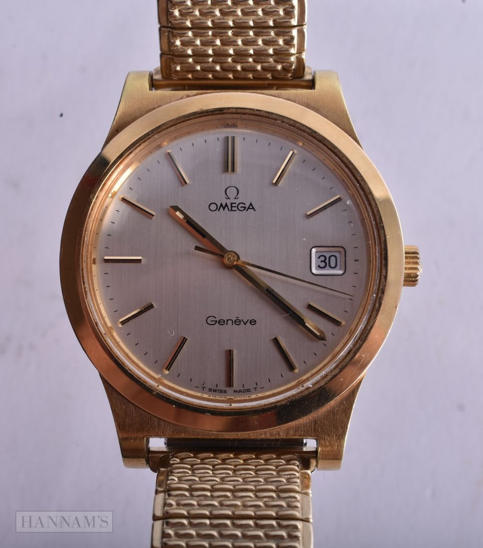 An Omega Geneve Watch with an Expanding Strap. Working, 3.8cm incl crown (1 of 4)