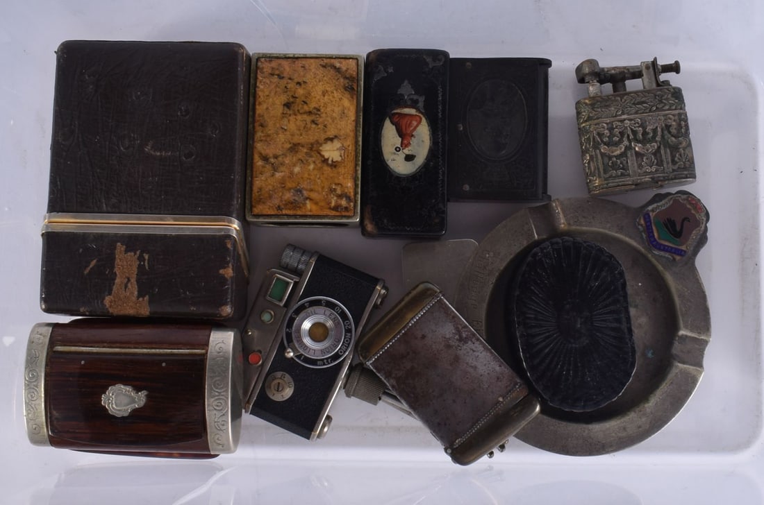 ASSORTED COLLECTABLES including ashtrays, cigarette cases etc. (qty) (1 of 2)