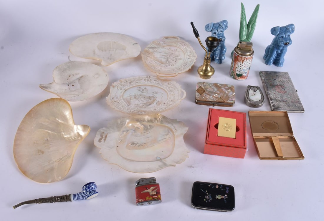 ASSORTED COLLECTABLES including pottery dogs etc. (qty) (1 of 6)