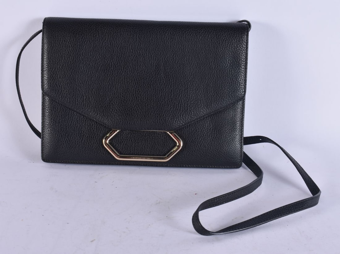 Victoria Beckham Money Clutch / Shoulder Bag w/ Textured Leather in Black. 27 cm wide. (1 of 4)
