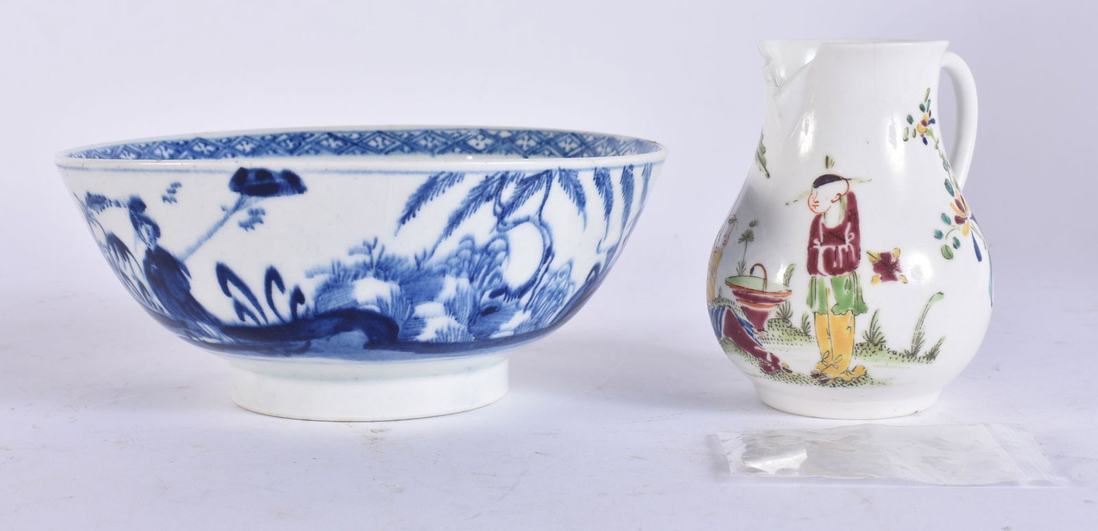 AN INTERESTING 18TH CENTURY ENGLISH PORCELAIN BOWL Ex Sutherland Collection, Ex Anton Gabszewicz, to (1 of 6)