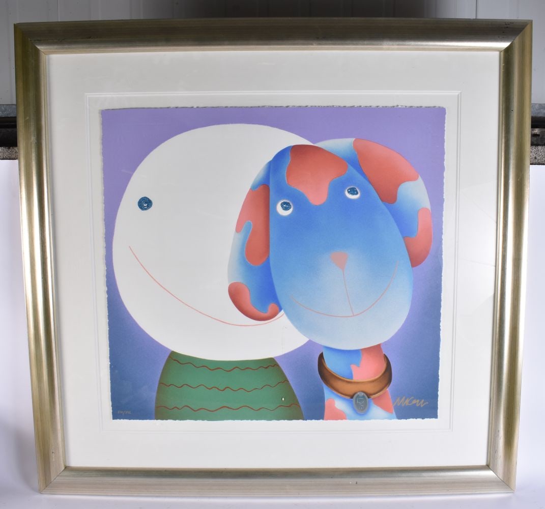 Mackenzie Thorpe ' With Love' Print. 102 cm x 104 cm.: Mackenzie Thorpe ' With Love' Print. 102 cm x 104 cm.