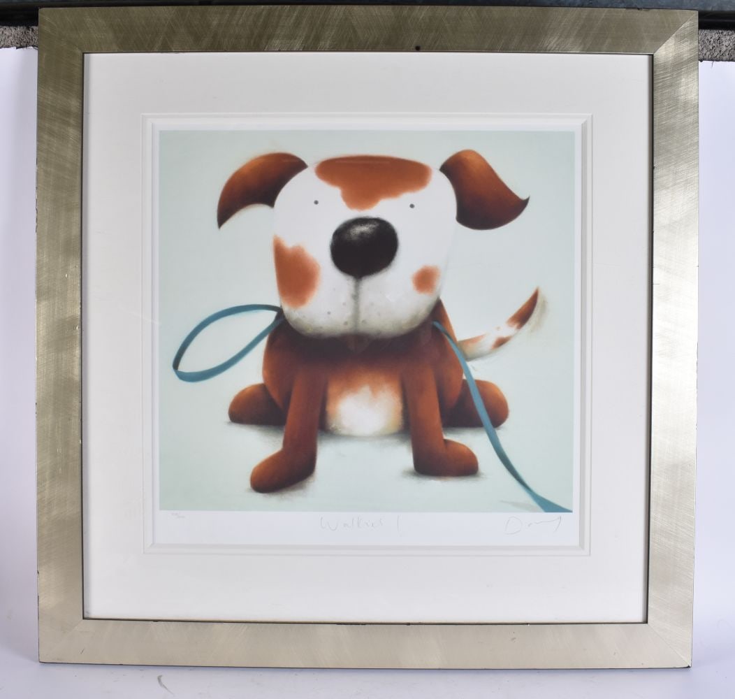 Doug Hyde 'Walkies' Print. 77 cm x 77 cm. (1 of 4)