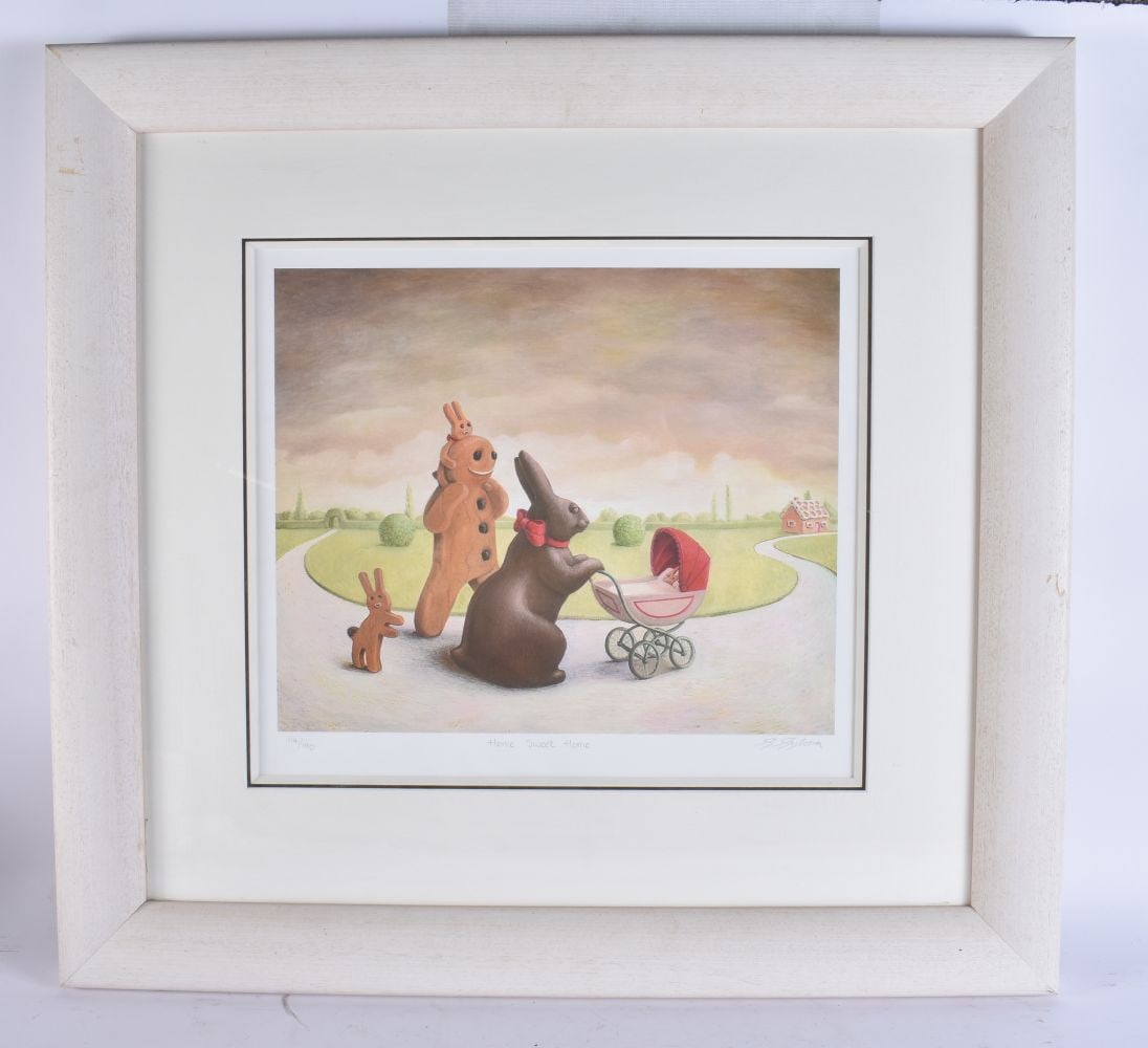 Sarah Jane Szikora 'Home Sweet Home' Print. 74 cm x 68 cm. (1 of 4)