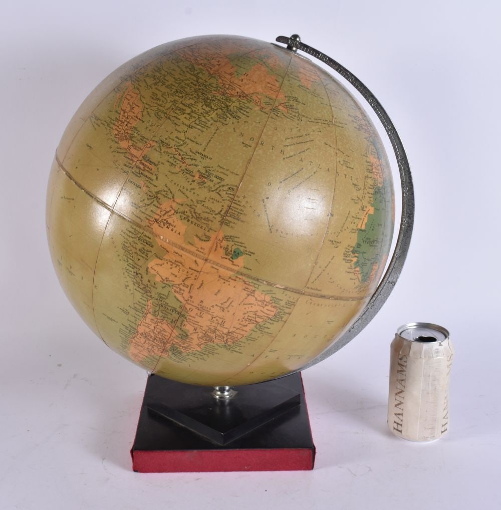 A LARGE PHILIPPS GLOBE. 34 cm wide. (1 of 6)