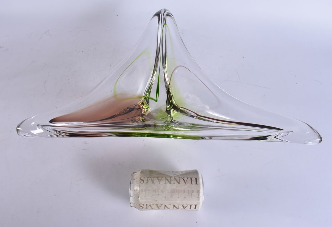 A 1960S MURANO MAX VERBOEKET MURANO GLASS BOWL. 42 cm wide. (1 of 6)