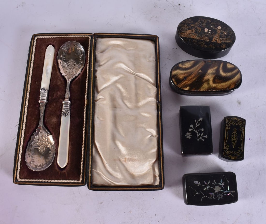 ASSORTED SNUFF BOXES etc. (qty) (1 of 3)